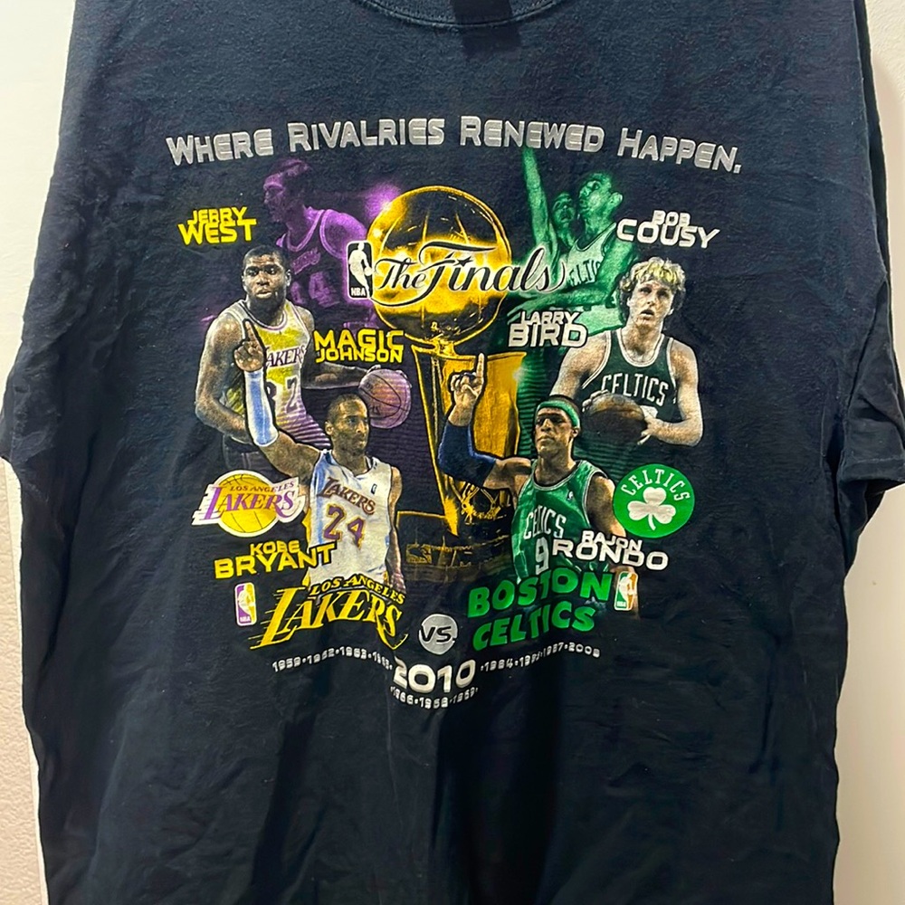 Los Angeles Lakers / Boston Celtics “Rivalries” Y2K Shirt - Kobe, Magic, Bird